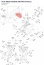 Diagram preview: FLAT HEAD SCREW DIN7991-M 6X12 (0991060126)