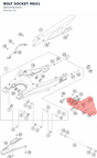 Diagram preview: BOLT SOCKET M6X1 (J900000605008)