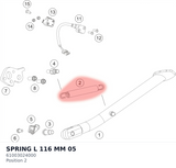 Diagram preview: SPRING L 116 MM             05 (61003024000)