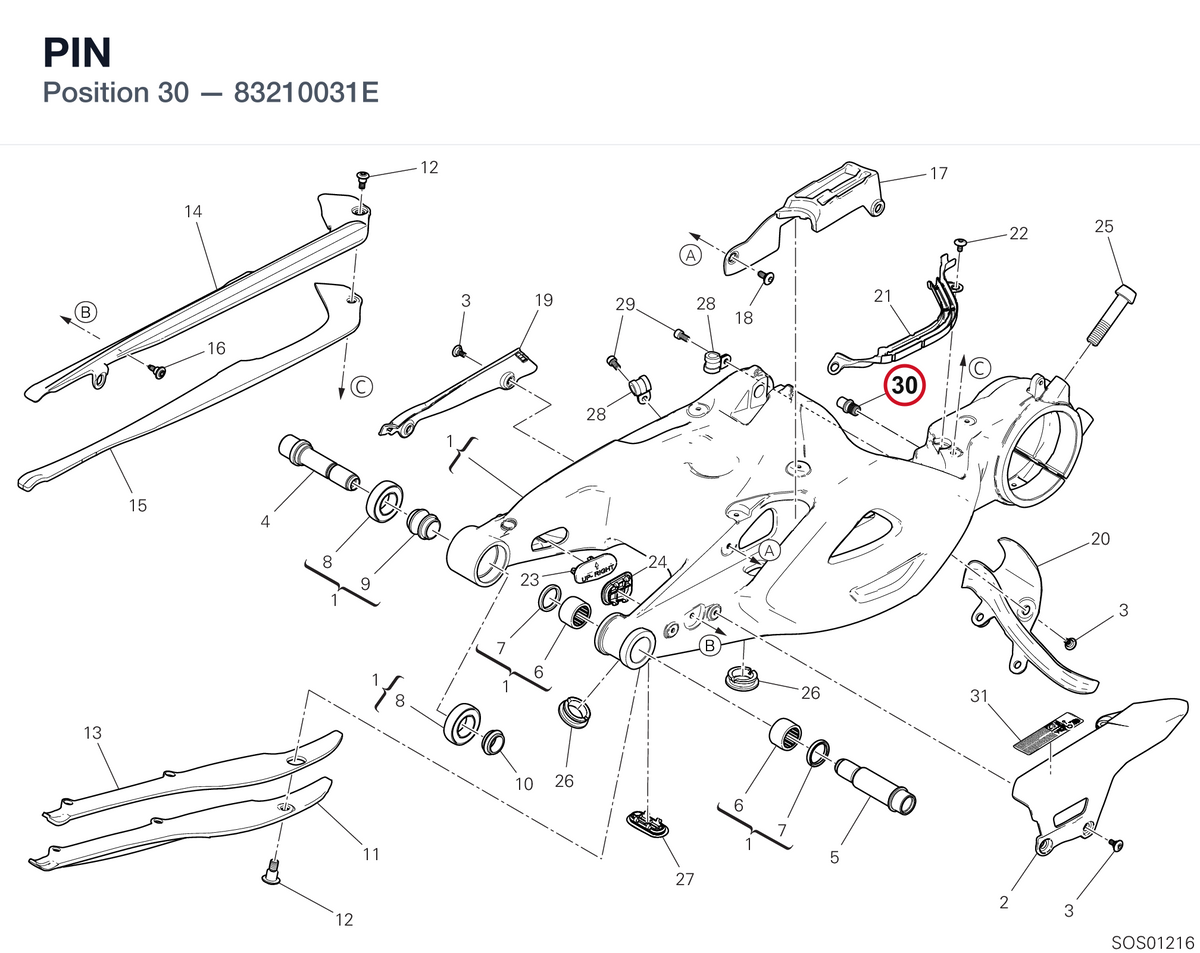 PIN 83210031E diagram position
