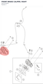 Diagram preview: FRONT BRAKE CALIPER, RIGHT (63613016000)