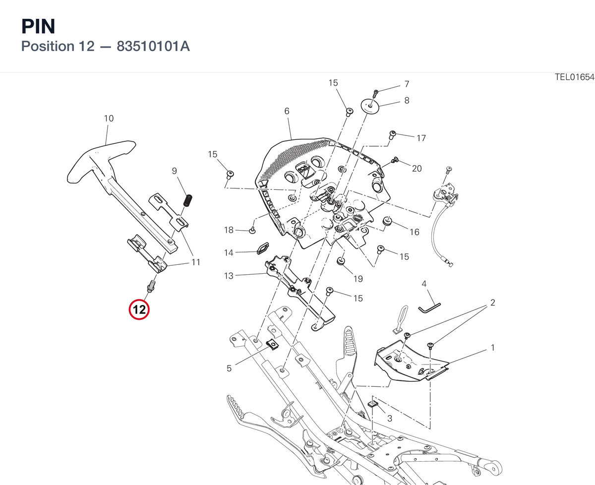PIN 83510101A diagram position