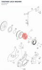 Diagram preview: TOOTHED LOCK WASHER (90130001002)