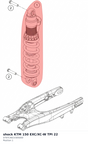 Diagram preview: shock KTM 150 EXC/XC-W TPI 22 (0797C461V305000)
