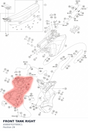 Diagram preview: FRONT TANK RIGHT (A58007037000C1)