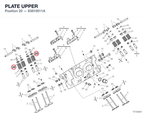 PLATE UPPER 83810011A diagram position