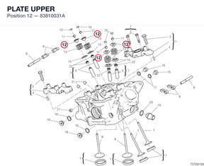 PLATE UPPER 83810031A diagram position