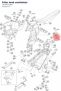 Diagram preview: Filter tank ventilation (76707031000)