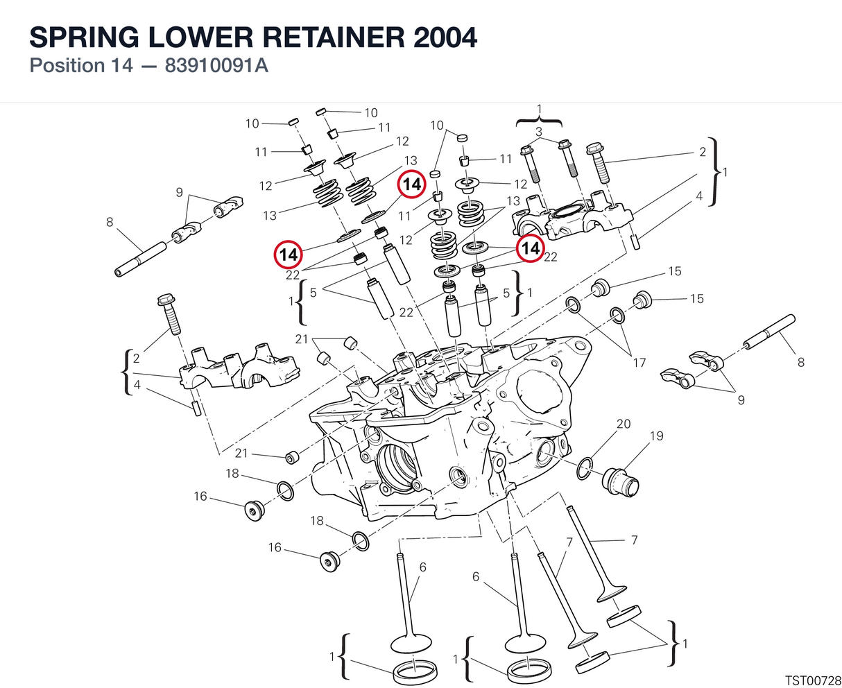 SPRING LOWER RETAINER 2004 83910091A diagram position