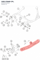 Diagram preview: SIDE STAND  CPL. (6030302310030)