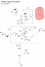 Diagram preview: Brake reservoir cover (61713A09000)