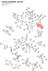 Diagram preview: CROSS MEMBER, BLACK (6350300200733)