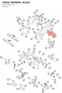Diagram preview: CROSS MEMBER, BLACK (6350300200733)