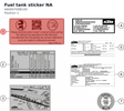 Diagram preview: Fuel tank sticker NA (A60007098100)
