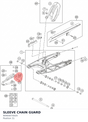 Diagram preview: SLEEVE CHAIN GUARD (90904070020)