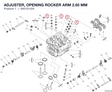 ADJUSTER, OPENING ROCKER ARM 2.65 MM 84010142A diagram position