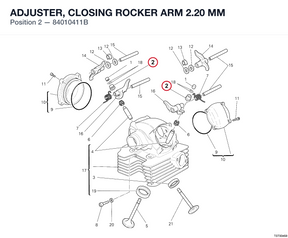 ADJUSTER, CLOSING ROCKER ARM 2.20 MM