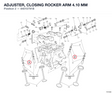 ADJUSTER, CLOSING ROCKER ARM 4.10 MM
