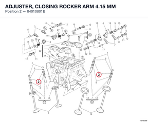 ADJUSTER, CLOSING ROCKER ARM 4.15 MM