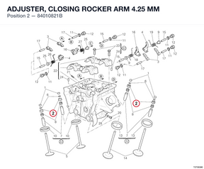ADJUSTER, CLOSING ROCKER ARM 4.25 MM