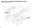 ADJUSTER, CLOSING ROCKER ARM 4.45 MM