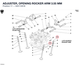 ADJUSTER, OPENING ROCKER ARM 3.55 MM