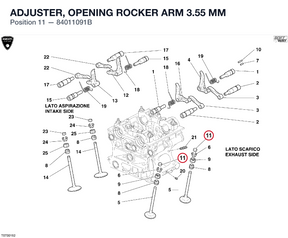 ADJUSTER, OPENING ROCKER ARM 3.55 MM