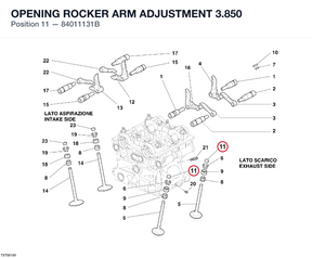 OPENING ROCKER ARM ADJUSTMENT 3.850