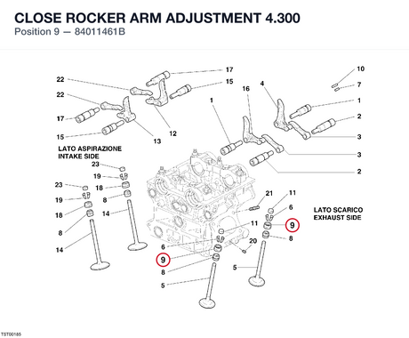 CLOSE ROCKER ARM ADJUSTMENT 4.300