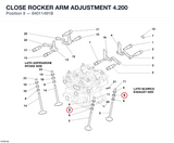 CLOSE ROCKER ARM ADJUSTMENT 4.200