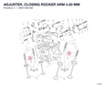 ADJUSTER, CLOSING ROCKER ARM 4.50 MM
