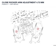 CLOSE ROCKER ARM ADJUSTMENT 4.75 MM 84011861AG diagram position