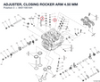 ADJUSTER, CLOSING ROCKER ARM 4.50 MM 84011901AH diagram position