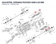 ADJUSTER, OPENING ROCKER ARM 2.00 MM 84012011AD diagram position