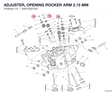 ADJUSTER, OPENING ROCKER ARM 2.15 MM 84012021AG diagram position