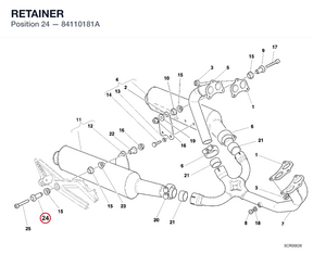 RETAINER 84110181A diagram position