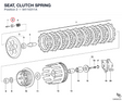 SEAT, CLUTCH SPRING 84110311A diagram position