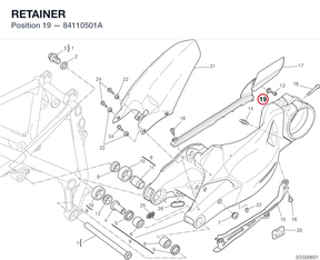 RETAINER 84110501A diagram position
