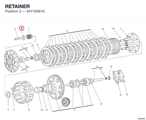 RETAINER 84110561A diagram position