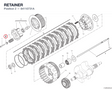 RETAINER 84110731A diagram position