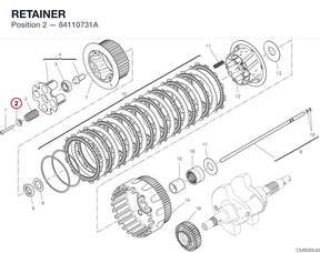 RETAINER 84110731A diagram position