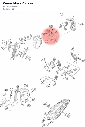 Diagram preview: Cover Mask Carrier (64114010010)