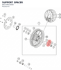 Diagram preview: SUPPORT SPACER (A61709013000)