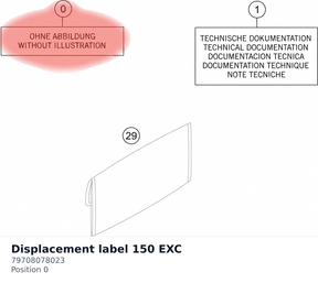 Diagram preview: Displacement label 150 EXC (79708078023)