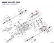 VALVE COLLET PAIR 84510081A diagram position