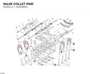 VALVE COLLET PAIR 84540061A diagram position