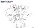 VALVE COLLET PAIR 84540091A diagram position
