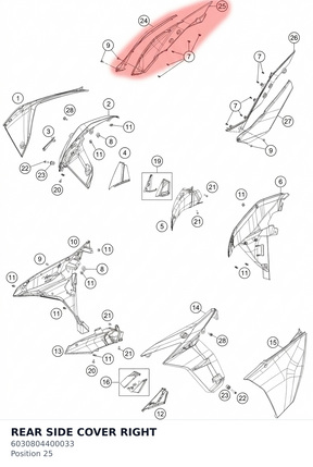 Diagram preview: REAR SIDE COVER RIGHT (6030804400033)