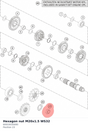 Diagram preview: Hexagon nut M20x1.5 WS32 (60033035000)