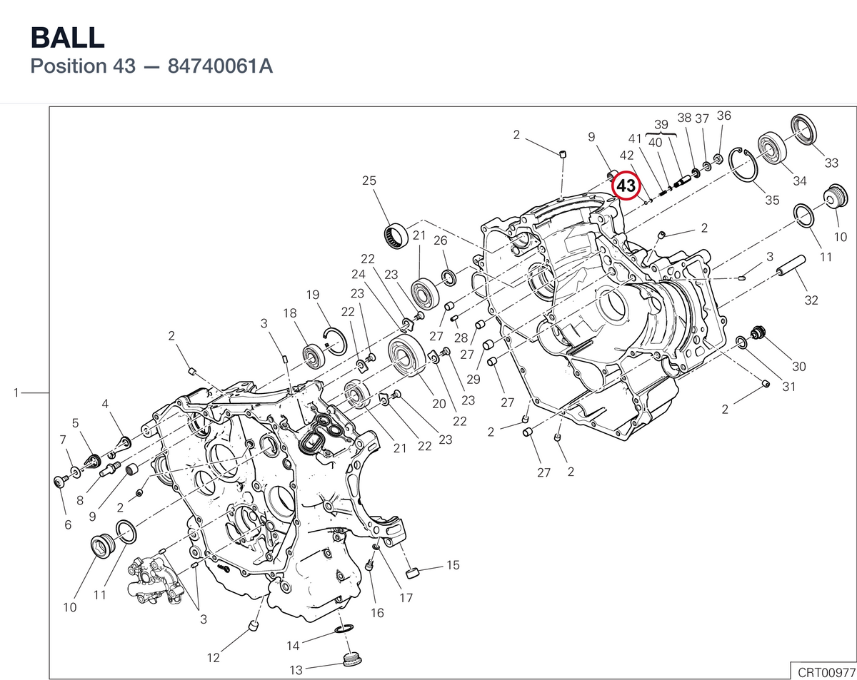 BALL 84740061A diagram position